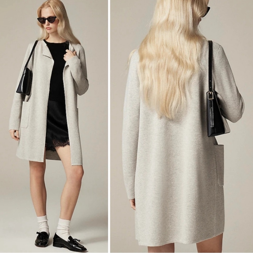 Jcrew Elegant Light Grey Color Women's Cardigan Sweater XXS